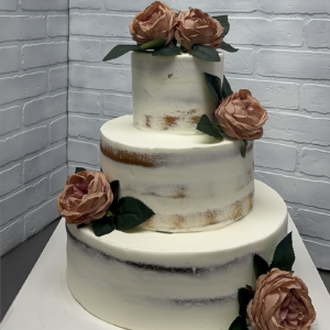 Fall Naked Wedding Cake